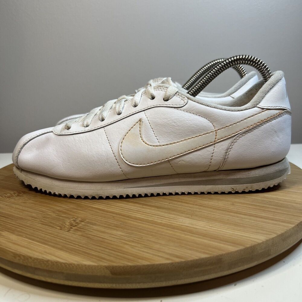 Nike Cortez 72 ‘08 Mens Size 7.5 White Leather Low Top Athletic Shoes 316418-113 - Picture 1 of 12